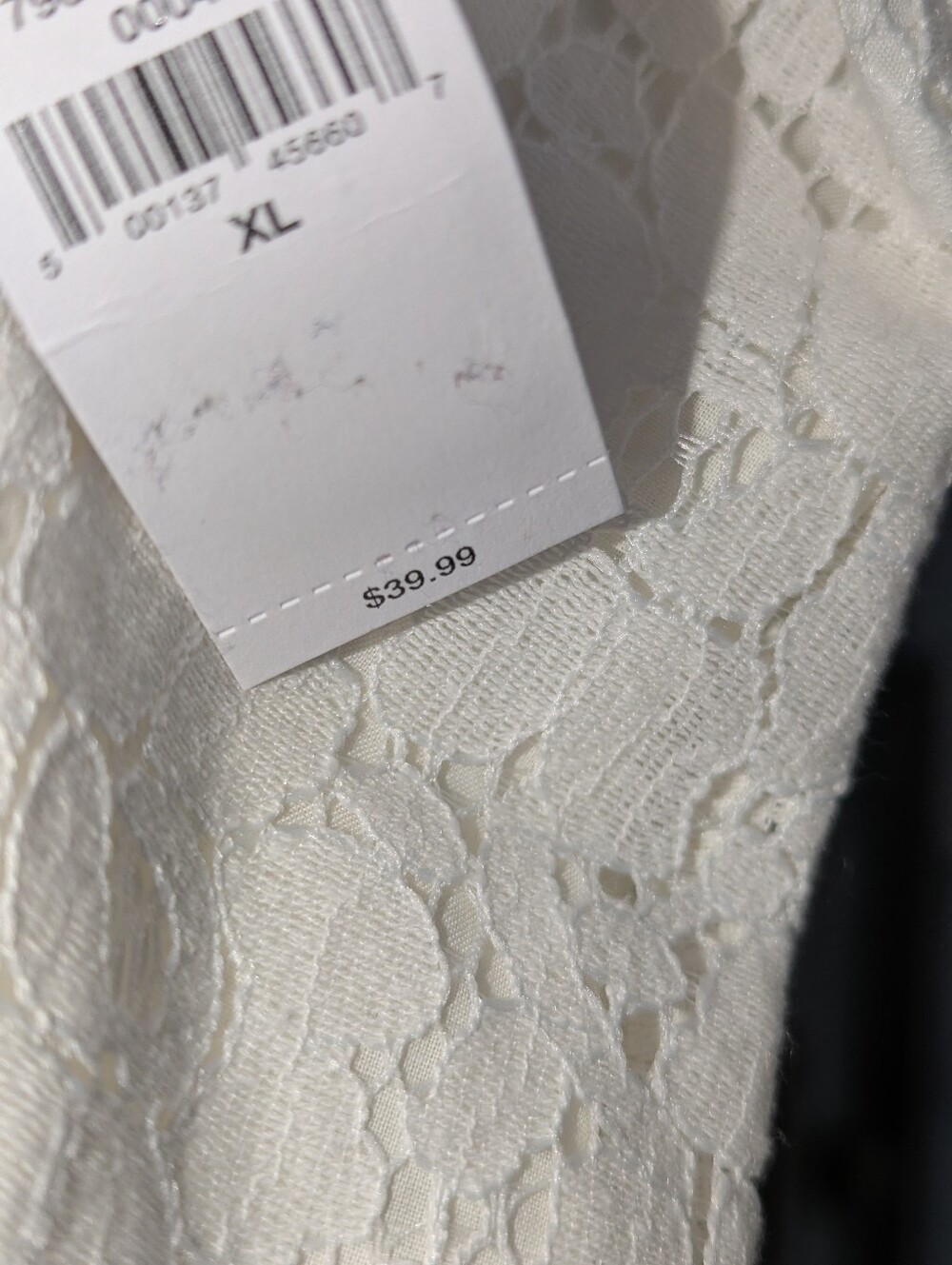 NWT Old Navy Ivory Lace Midi Skirt -size Xl - Picture 7 of 10